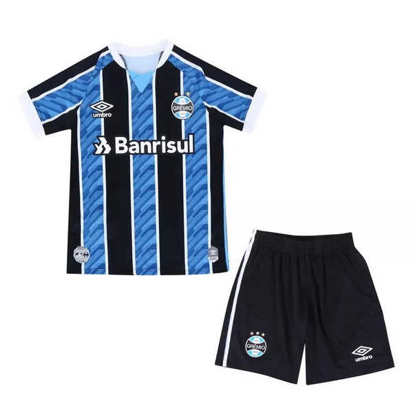 Trikot Grêmio FBPA Heim Kinder 2020-21 Blau Fussballtrikots Günstig